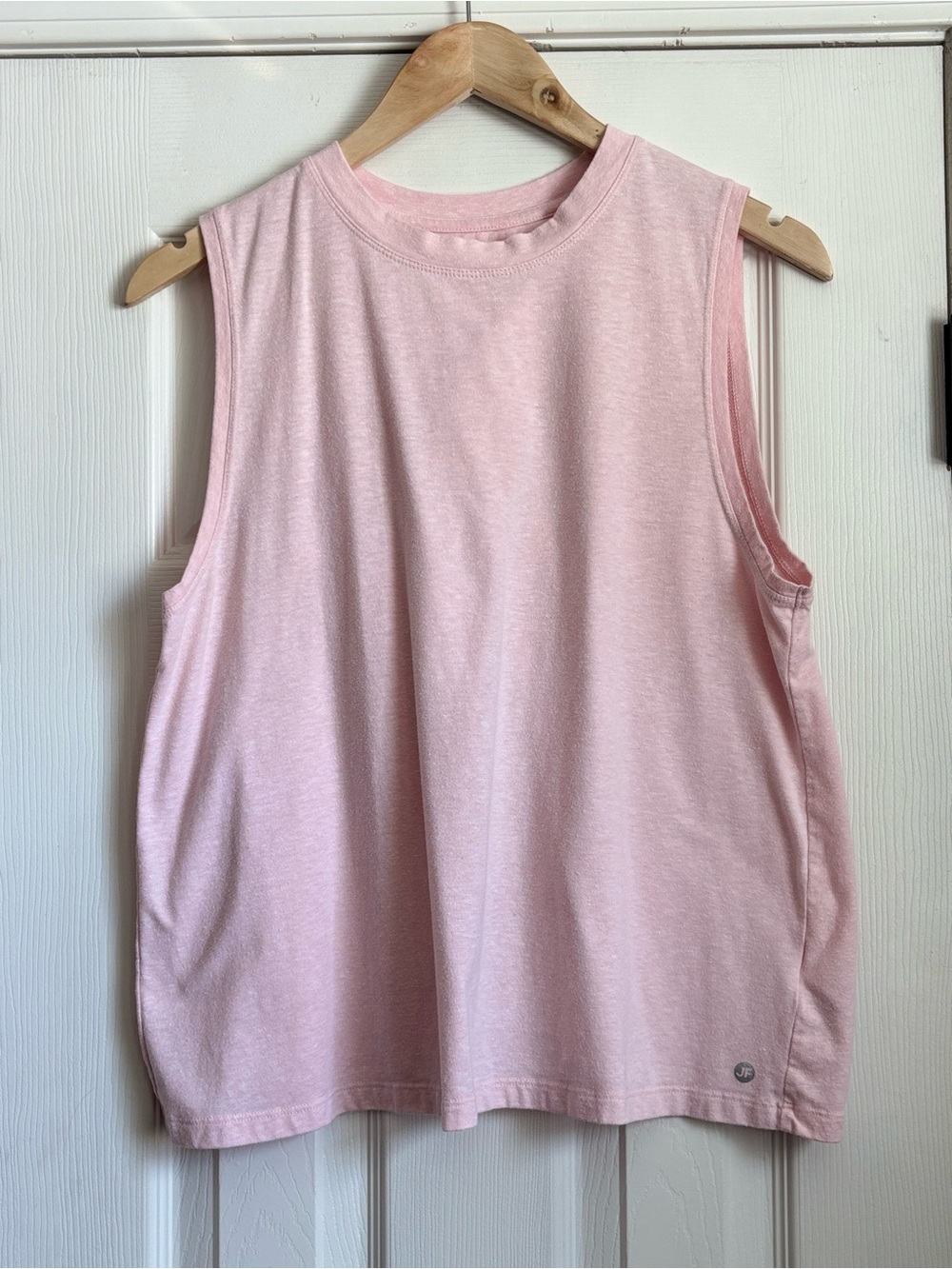 Joe Fresh Pale Pink Sleeveless Scoop Neck Tank